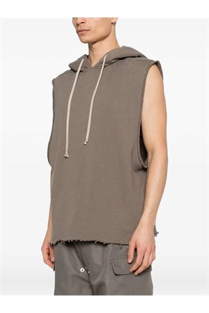 Brown cotton SL Hoodie RICK OWENS | RU01F2153JNT34